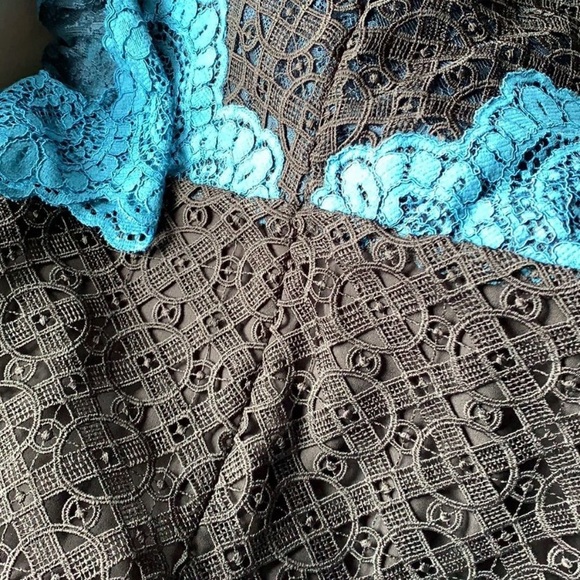 SANDRO BELLADONE LACE MINI DRESS SIZE 36 - Picture 13 of 13